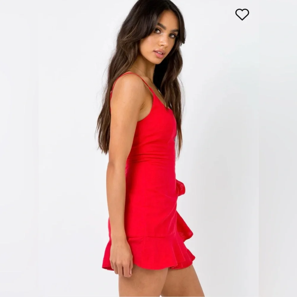 Princess Polly Love Lane Red Mini Dress - Picture 3 of 10